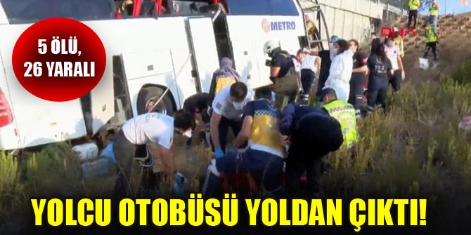 Kuzey Marmara Otoyolu’nda otobüs kazası!5 ölü, 26 yaralı!