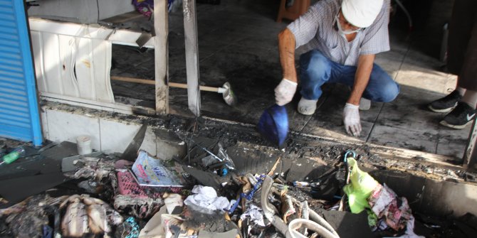 Serik'te terziye molotoflu saldırı