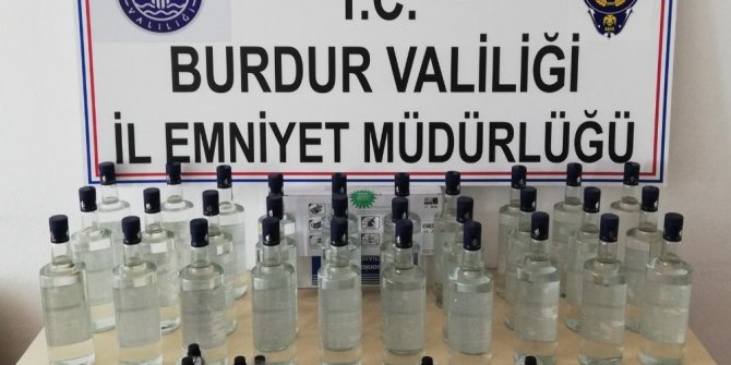 Burdur’da kaçak içki operasyonu