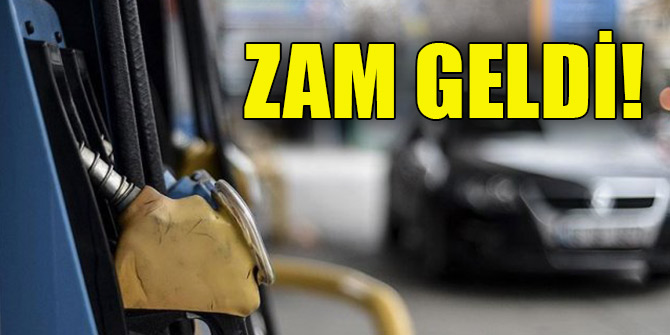 Benzine zam geldi!