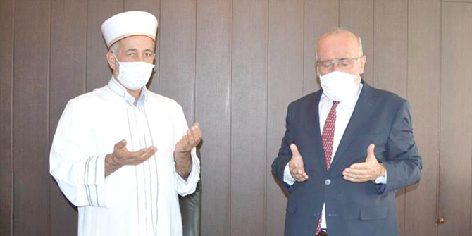 Poçanoğlu’ndan Meram İlçe Müftüsü Koçak’a hayırlı olsun ziyareti