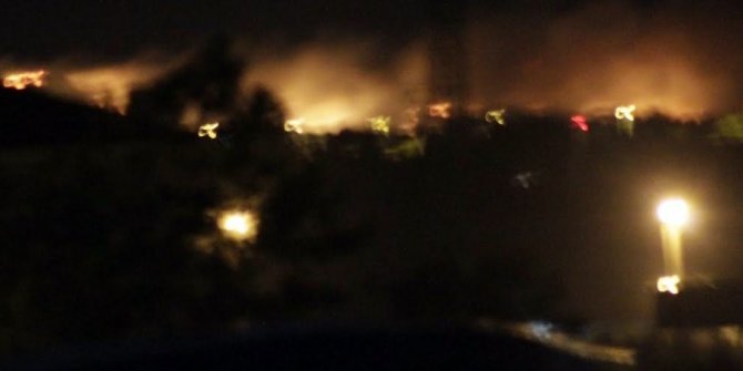Yunanistan sınırında sıcak dakikalar, alevler Türkiye’den görülüyor