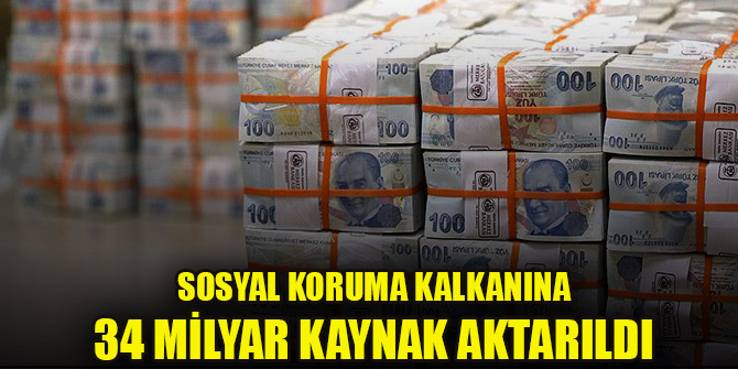 Sosyal Koruma Kalkanı çerçevesinde 34 milyar kaynak aktarıldı