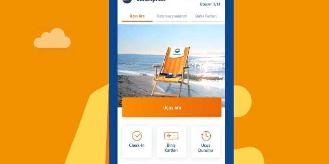 Mobil uygulama üzerinden temassız uçuş yönetimi