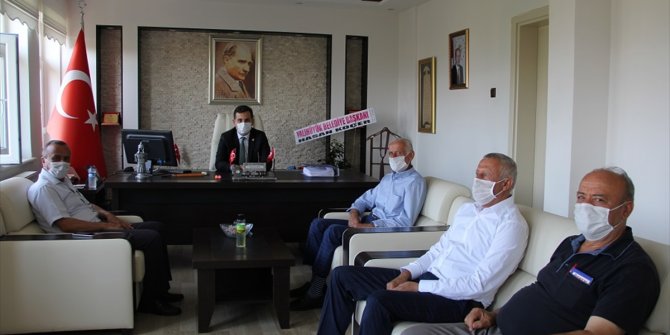 Kaymakam Şahin'e Başkan Koçer'den hayırlı olsun ziyareti