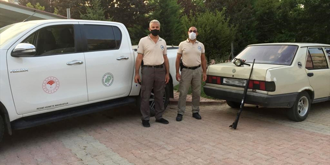 Konya'da far ışığıyla kara avcılığına 11 bin lira ceza