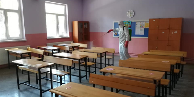 Derebucak'ta okullar yüz yüze eğitime hazır