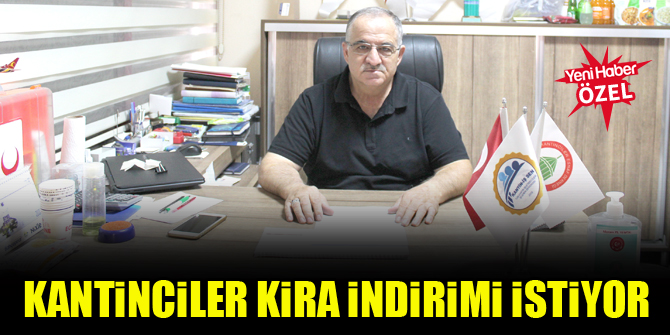 Kantinciler kira indirimi istiyor