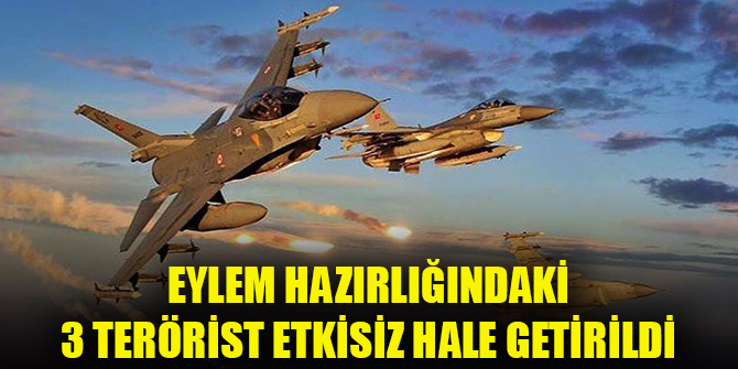 Metina bölgesinde 3 PKK’lı terörist etkisiz hale getirildi