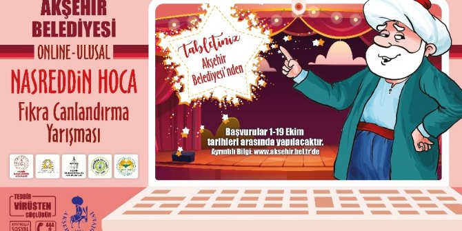 Akşehir Belediyesinden tablet ödüllü fıkra canlandırma yarışması