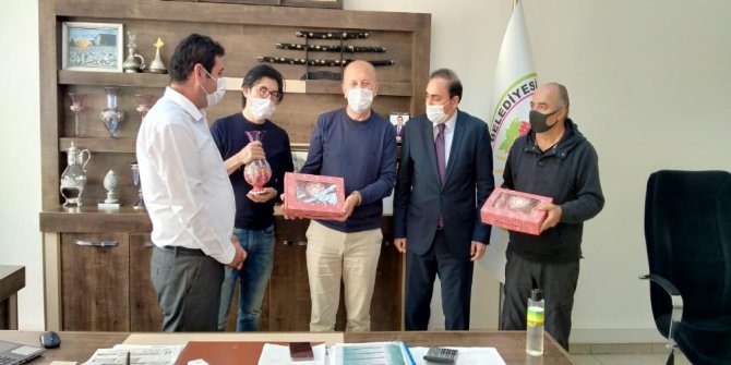 Dünyaca ünlü müzisyen Yamamoto, Hüyük Belediyesi’ni ziyaret etti