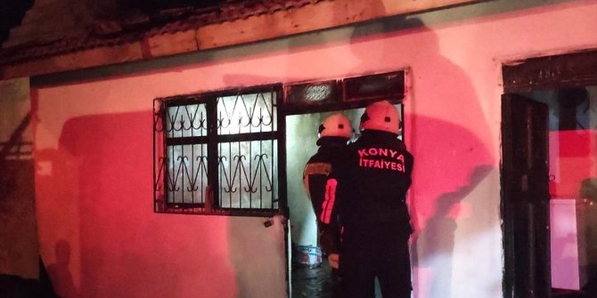 Konya'da müstakil ev yangını