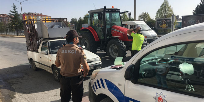 Kulu'da 16 sürücüye 22 bin lira ceza