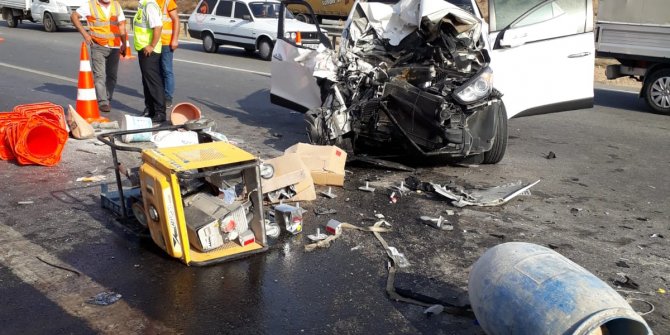 Yol bakım işçisi, kazada hayatını kaybetti