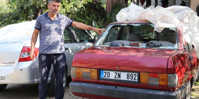 Doluda araçları zarar görenler, tamircilere akın etti