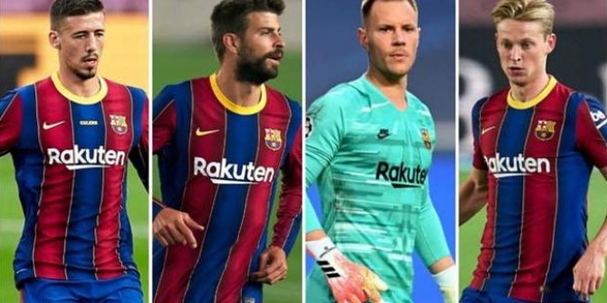 Barcelona'da 4 futbolcuya yeni sözleşme