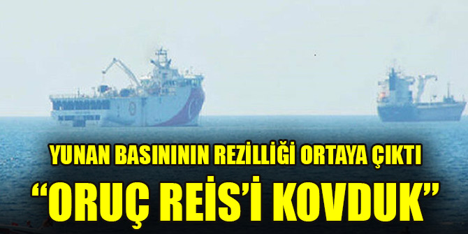 Yunanistan devlet kanalı montaj fotoğrafla "Oruç Reis'i kovduk" haberi yaptı