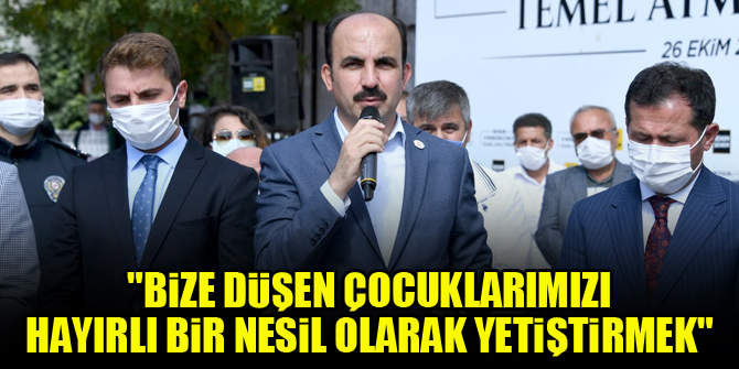 Başkan Altay: Bize düşen çocuklarımızı hayırlı bir nesil olarak yetiştirmek