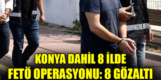 8 ilde FETÖ operasyonu: 8 gözaltı