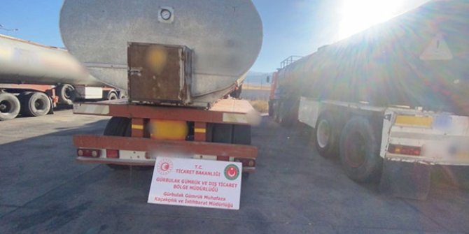 Gürbulak'ta 1 milyon lira değerinde petrol ürünü ele geçirildi