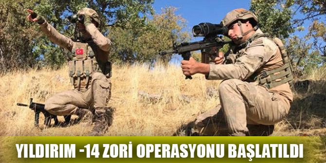 Batman ve Diyarbakır kırsalında Yıldırım -14 Zori Operasyonu