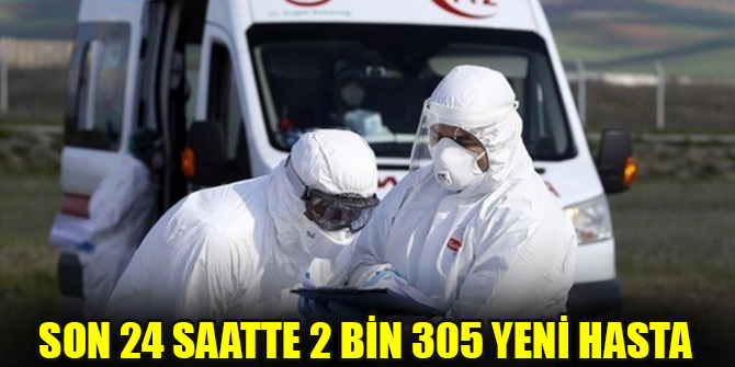 Son 24 saatte 2 bin 305 yeni hasta