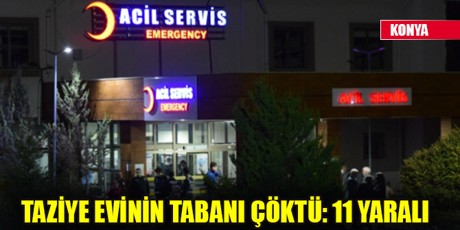 Taziye evinin tabanı çöktü: 11 yaralı