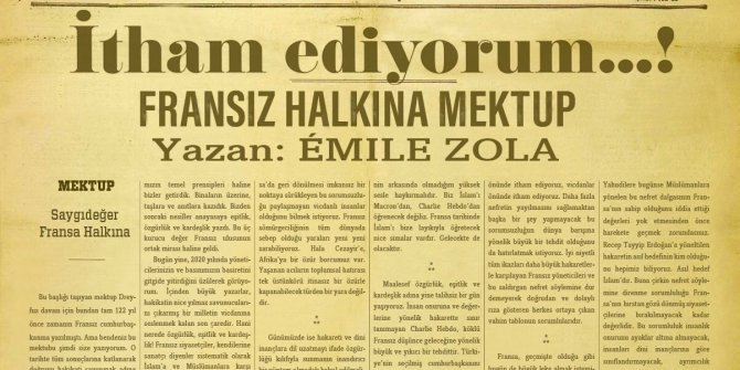 İletişim Başkanı Altun, Emile Zola'nın 122 yıllık mektubu ile seslendi