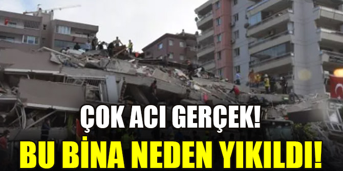 İzmir depremi çarpıcı gerçeği ortaya koydu: Beton ve demir kalitesiz, zemin zayıf
