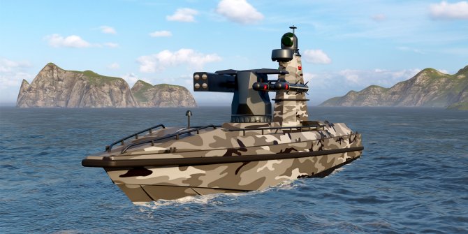 Türkiye'nin ilk silahlı insansız deniz aracı denize iniyor