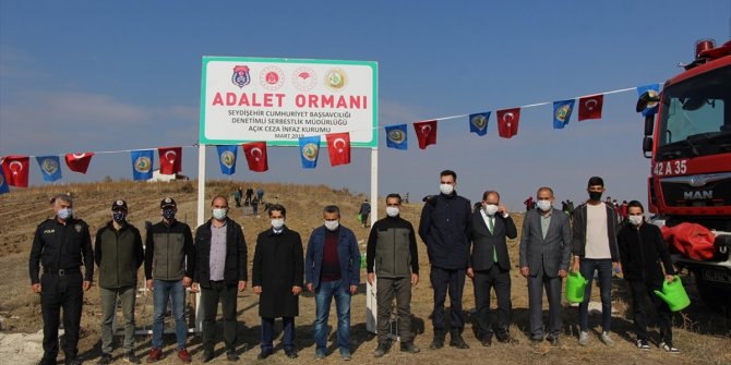 Seydişehir'de fidanlar toprakla buluştu