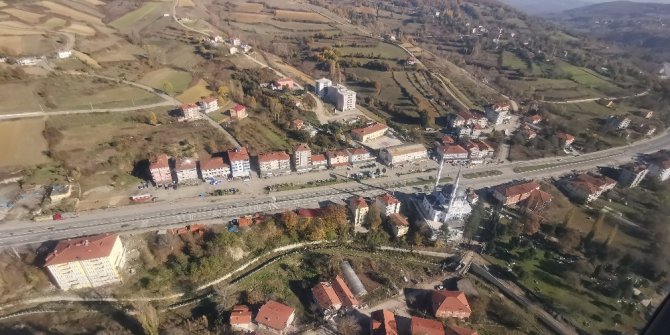 Zonguldak’ta ihlal yapan sürücüler jandarma helikopteriyle havadan böyle tespit edildi