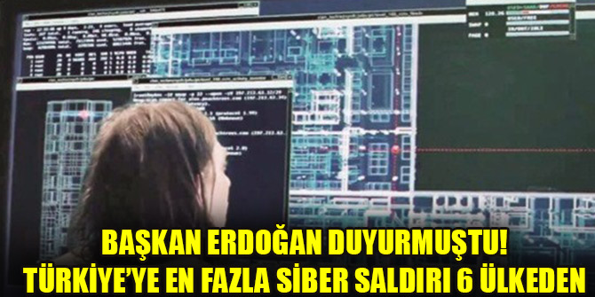 En fazla siber saldırı 6 ülkeden
