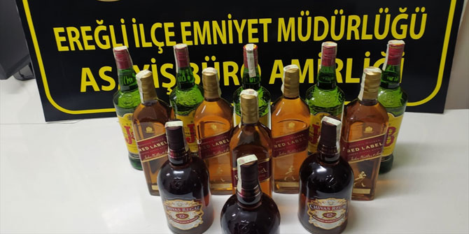Konya'da kaçak içki operasyonu