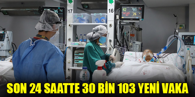 Son 24 saatte 30 bin 103 yeni vaka
