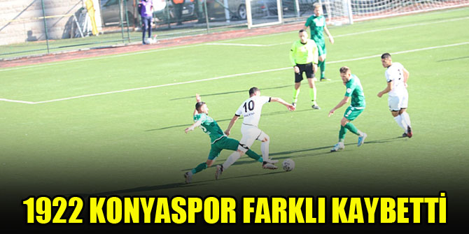 1922 Konyaspor farklı kaybetti