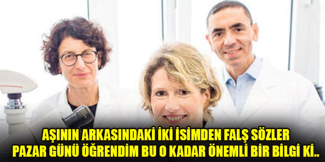 Koronavirüs aşısının kısa sürede geliştirilmesi kaygı verici mi? Uğur Şahin ve Özlem Türeci'den çarpıcı açıklama