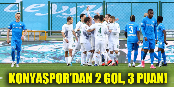 Konyaspor'dan 2 gol, 3 puan!