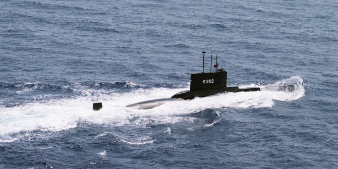 The first submarine produced in Turkey Yıldırımdıray