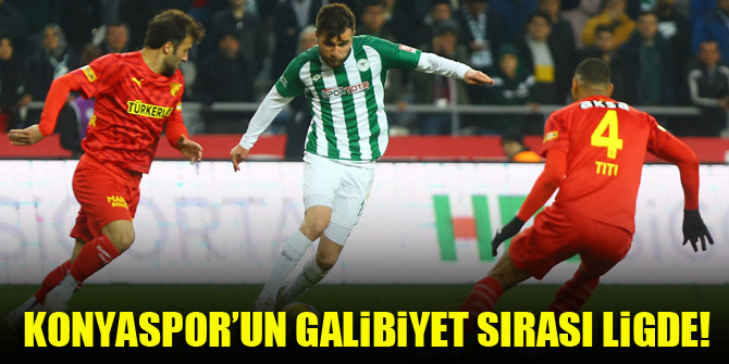Konyaspor’un galibiyet sırası ligde!
