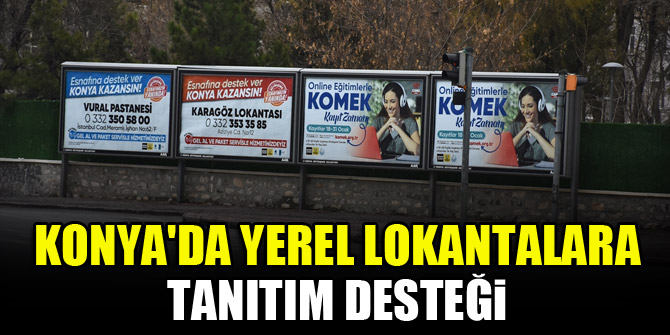 Konya'da yerel lokantalara tanıtım desteği