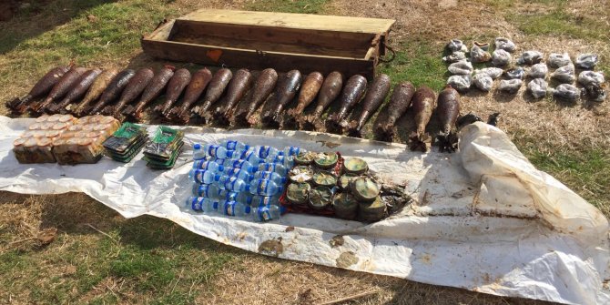 Tel Abyad’da terör örgütü PKK/YPG’nin patlayıcıları ele geçti