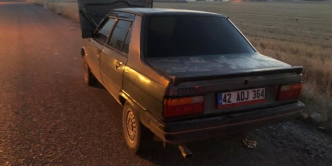 Konya’da otomobilde yangın paniği