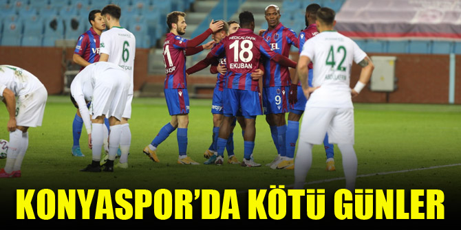 Konyaspor’da kötü günler