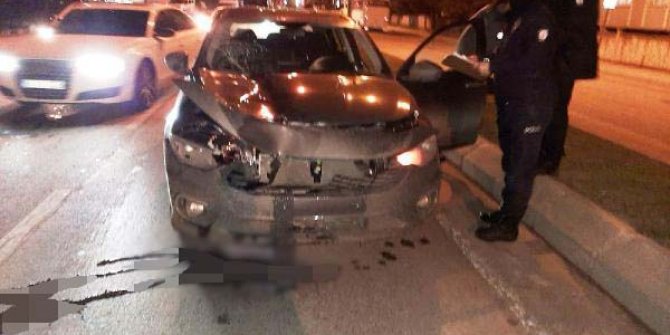 Otomobilin çarptığı kadın hayatını kaybetti
