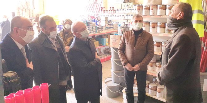 Sorgun ve Kavuş esnafı ziyaret etti