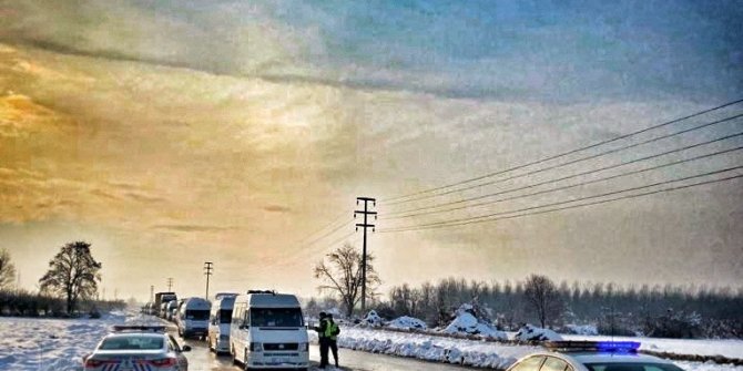 Jandarmadan ’kış lastiği’ denetimi