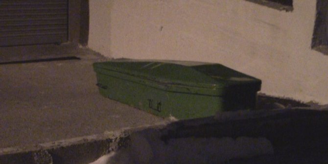 Tabutu gören polisi aradı, gerçek bambaşka çıktı