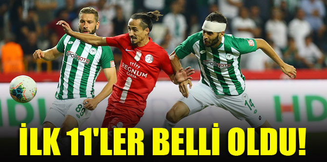 Konyaspor - Antalyaspor | İLK 11'LER BELLİ OLDU!