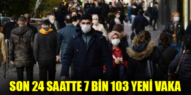 Son 24 saatte 7 bin 103 yeni vaka